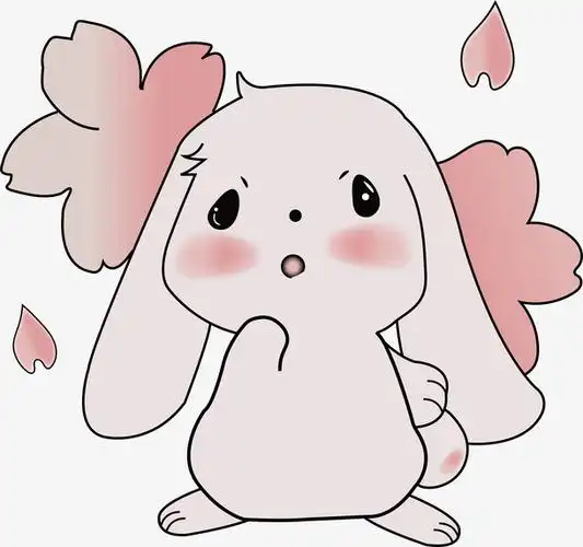 可爱的兔兔-花花免抠素材免费下载_觅元素51yuansu.com