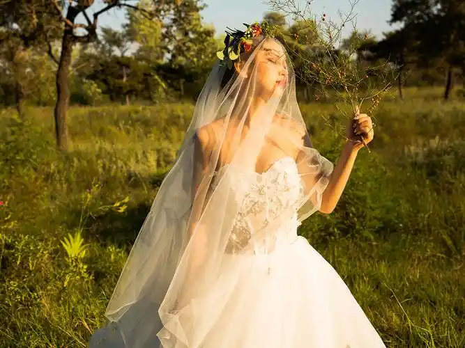 森林系婚纱美照