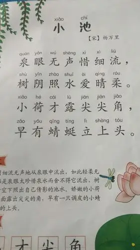 古诗《小池》