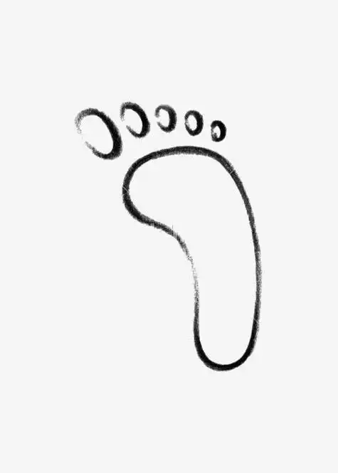 脚印的简笔画卡通小脚印简笔画脚印简笔画小脚印简笔画怎么画小脚印简