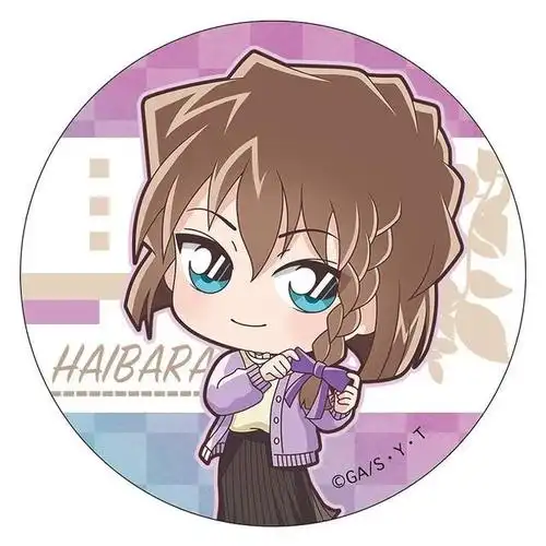 名侦探柯南时尚风格q版周边,毛利兰涂口红,偷偷与新一约会!