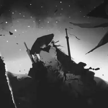 古风头像男黑白图片