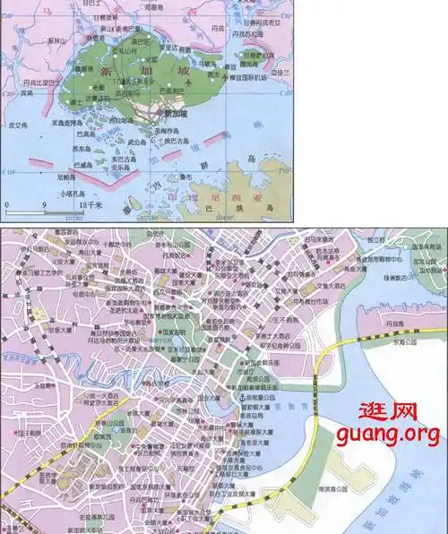 最新新加坡地图中文版