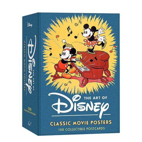 movie posters100 postcards 迪士尼的艺术:100张经典电影海报明信片