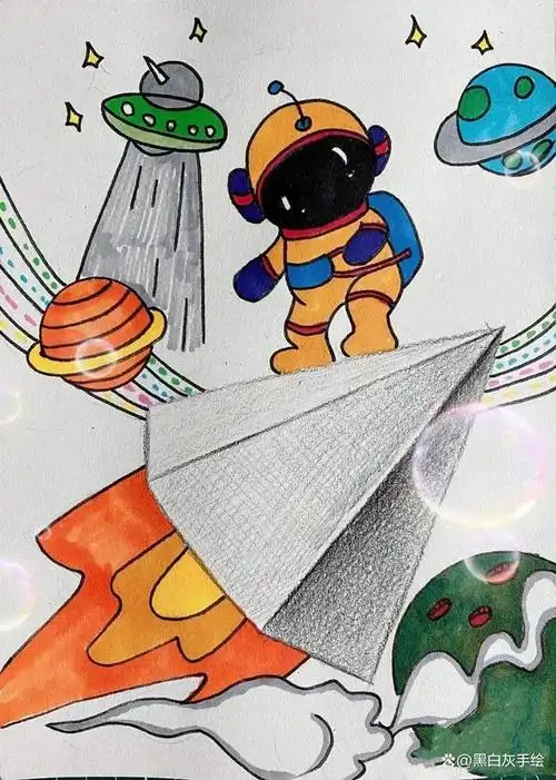 趣味创意素描作品