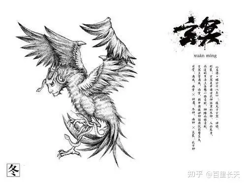 7,后土:人身蛇尾,背后七手,胸前双手,双手握腾蛇,中央土之祖巫 .