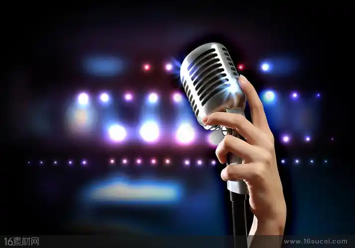 演唱会拿着麦克风的手高清图片