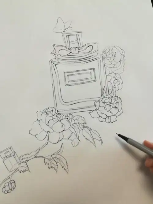 香水瓶麦克笔表现