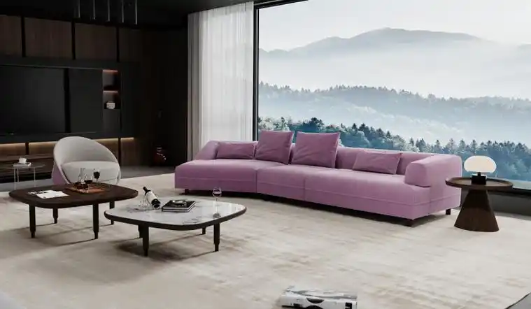 楷模高颜值沙发春天野在家