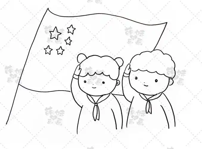 敬礼的简笔画 敬礼的简笔画怎么画_牛求艺网
