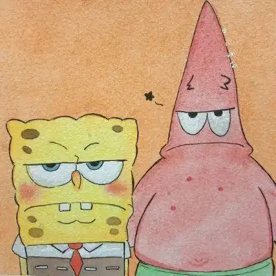 派大星x海绵宝宝_情侣头像_我要个性网