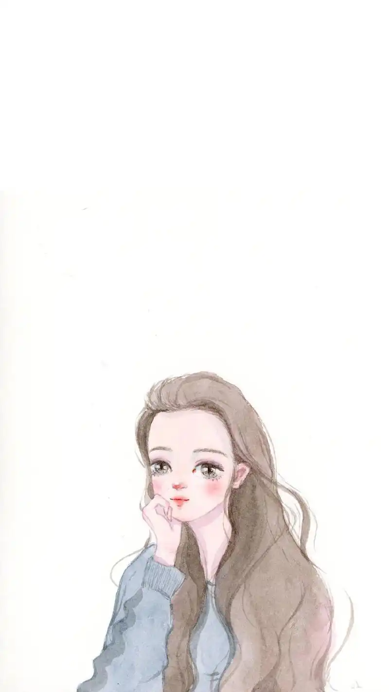 手绘唯美插画图片手机壁纸