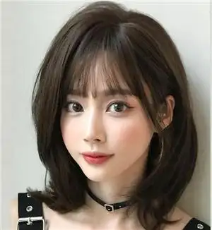 无需打理的齐肩发直发,懒人必选的直发发型