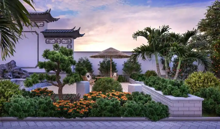 中式庭院韵味雅致的花园生活