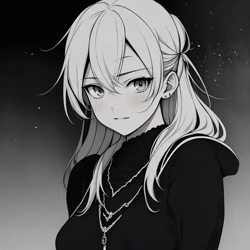 黑色系女生头像,高冷氛围感拉满99