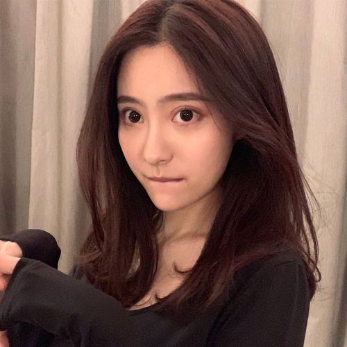 中分假发女中长发夏锁骨微卷直发自然仿真人发丝八字刘海全头套式