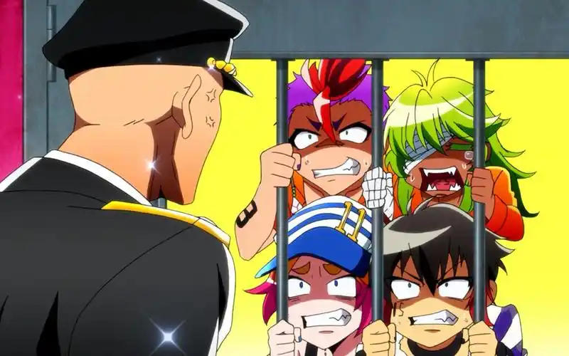 黑白来看守所漫画海报电脑桌面壁纸