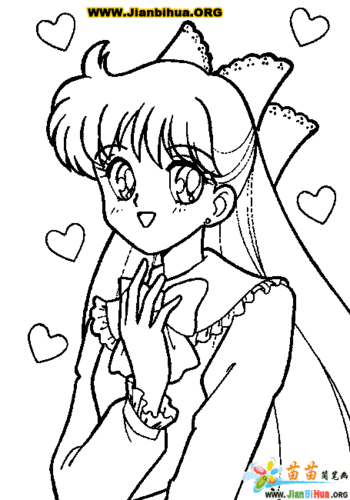 卡通美少女简笔画图片卡通美少女简笔画图片卡通画画简笔画美少女