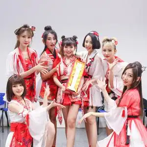 寄明月扇子sing女团同款古风可转舞蹈折扇红昭愿改良舞蹈服汉服女