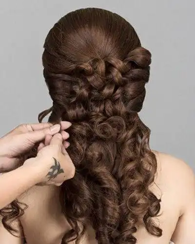 韩式新娘盘发步骤韩式编发教程图解步骤