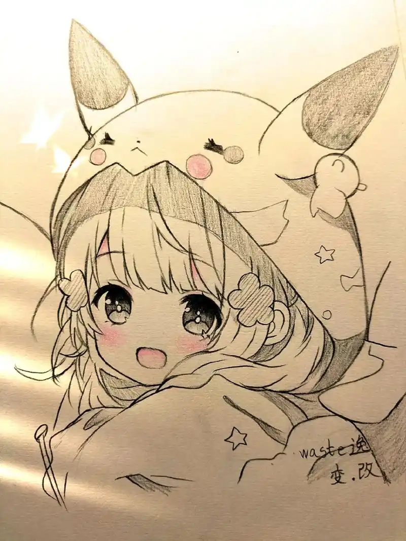 今天画的又是你们喜欢的女孩子哦.#临摹 #绘画过程分享 #过 - 抖音