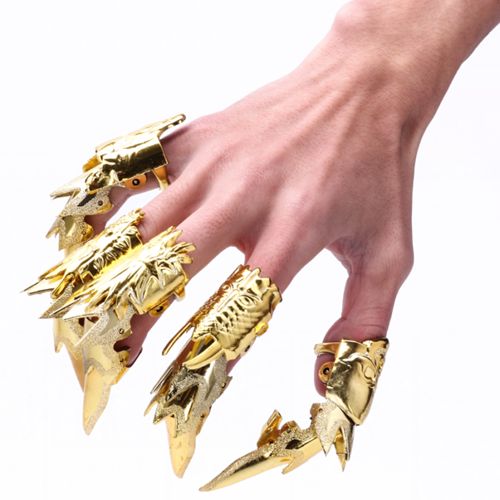 万圣节舞会装扮用品cosplay金刚狼指甲吸血鬼指甲恐怖僵尸假手指