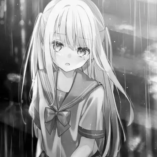 寂寞孤独伤感黑白头像图片