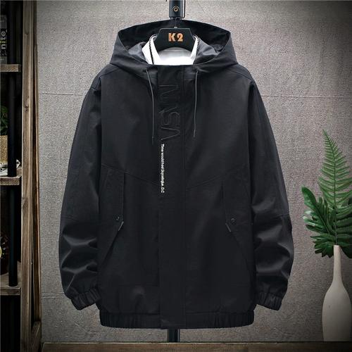 男外套春秋潮流秋装百搭休闲加肥加大码胖子上衣男装衣服工装夹克