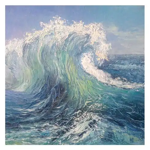 刘勉华《海浪之五》 布面油画