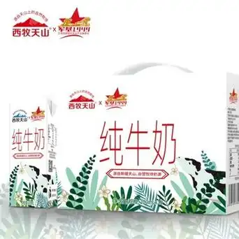 新疆西牧天山纯牛奶200g*10盒*5箱支持一件无痕代发
