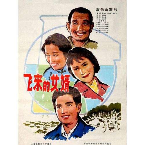hknl经典农村喜剧电影飞来的女婿(1982)dvd光盘陈述/陈鸿梅