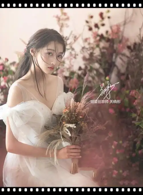 21岁关晓彤穿上婚纱,小邋遢变精致女神,网友喊话鹿晗:抓紧了!