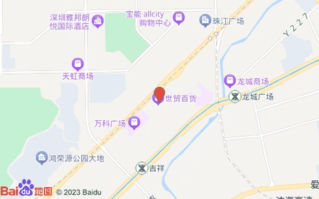 龙城街道吉祥社区龙翔大道8014号世贸中心世贸百货f2森奈诗世贸百货店