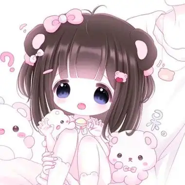 超萌少女心可爱卡通情侣头像