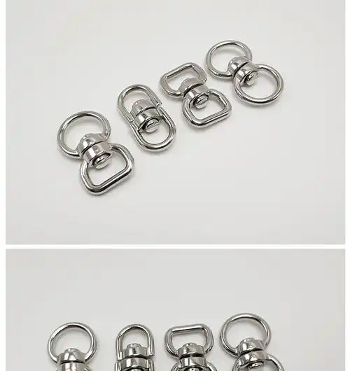 定制适用于适用于金属八字旋转扣男女钥匙扣万向转接扣8字环字母环