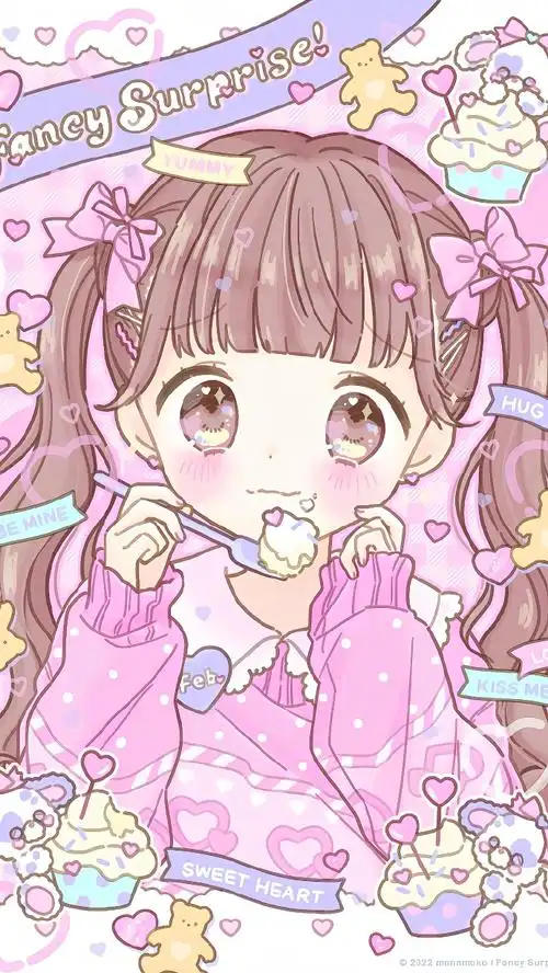 可爱少女心壁纸💖✨artist:まなもこx:m_fancys#插画壁纸##可爱