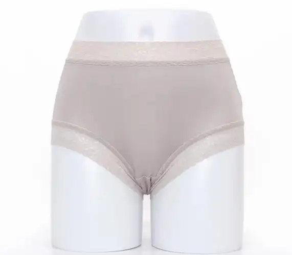 阙兰绢舒适优雅42针100%蚕丝内裤-3309(灰)