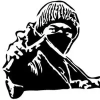 高清黑衣蒙面人微信头像点击鼠标右键下载