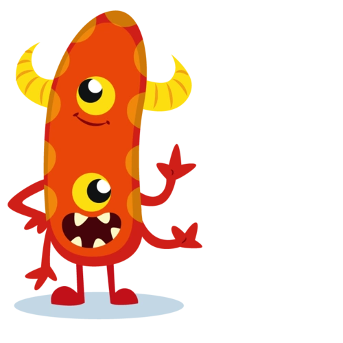 卡通鱼表情包牛搞笑怪物插画