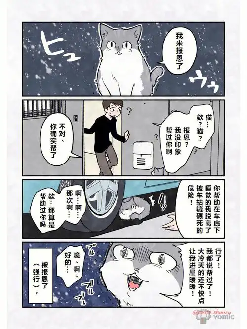 短篇漫画|猫:我来报恩了(强行)06
