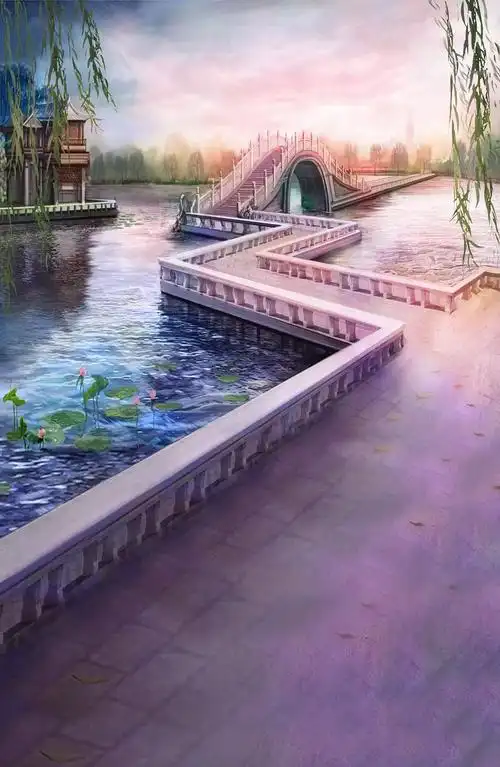 古风直播背景布3d立体背景布古风背景布直播背景布主播背景布网红背景