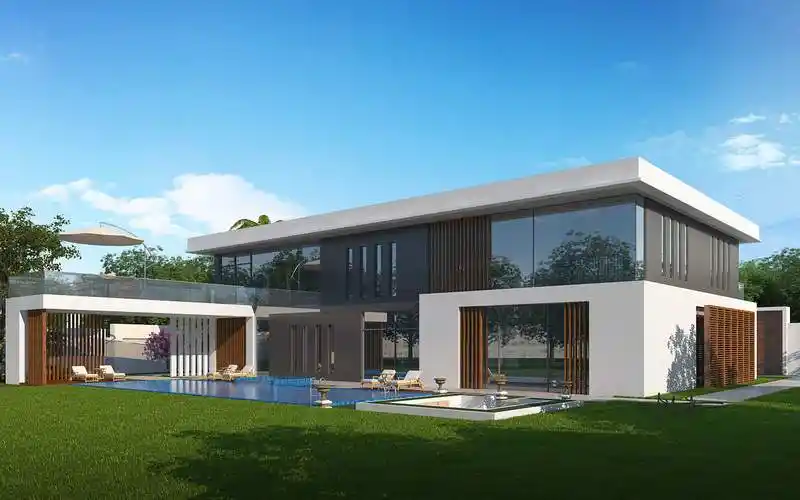 室外效果图|别墅外观|别墅鸟瞰