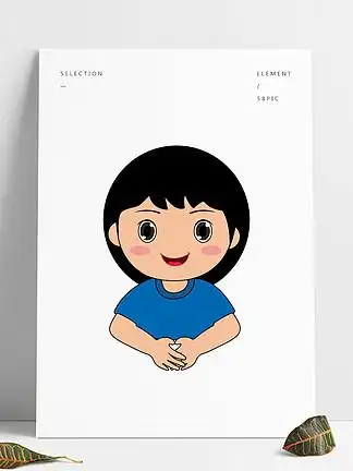 假期教育 i>培 /i> i>训 /i>可爱女学生卡通人物形象png