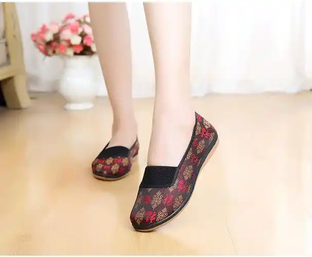 裹脚老太太夏天鞋三寸金莲小脚鞋老太太小脚鞋子北京布鞋31 32 33小码