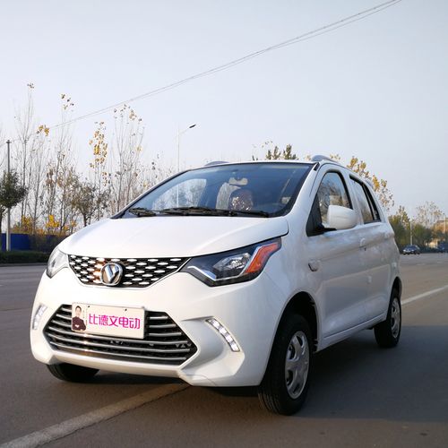 新款比德文电动汽车成人油电两用全封闭电瓶四轮轿车电动四轮车