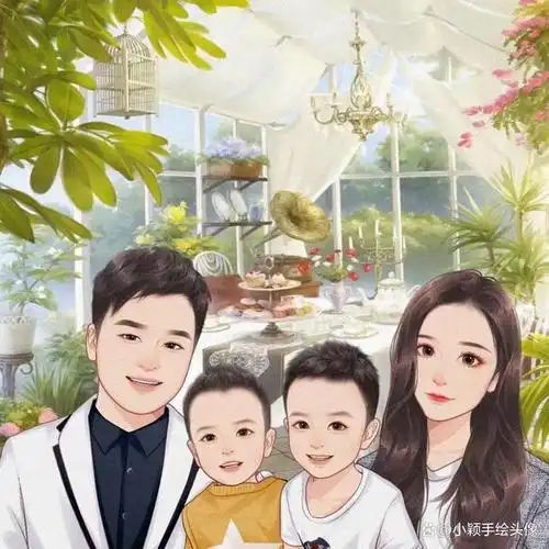 精致全家福头像,用温馨的画面记录家人的幸福,个性又好看