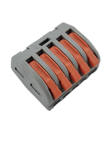 215一进四出五孔多功能电线连接器快速接头接m线端子软硬并联10i.