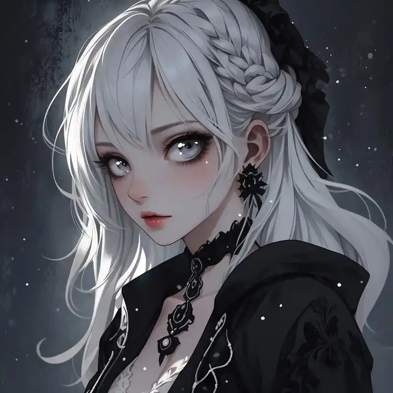 94动漫女生头像|黑暗系94 黑暗系动漫女生头像,高冷且充满神秘感