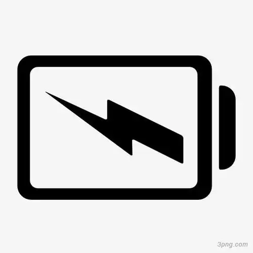 电池充电超大黑色扁平风格各种电池状态标志集图标14