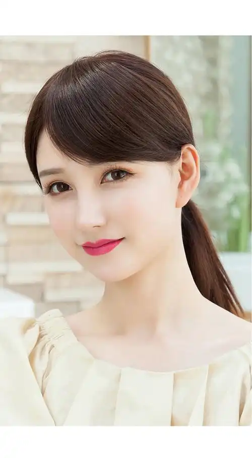 假发斜刘海假发片女无痕自然假刘海假发发片一片式八式流海贴片 深